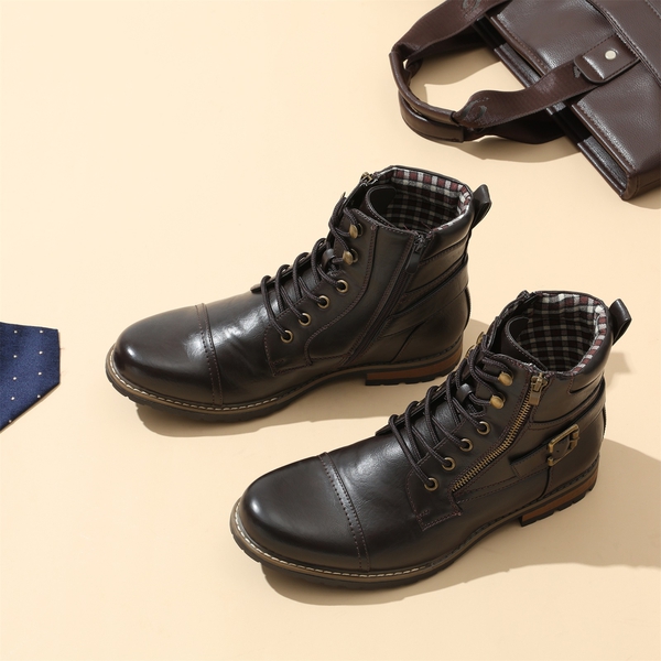 Bruno marc men's military motorcycle combat boots online